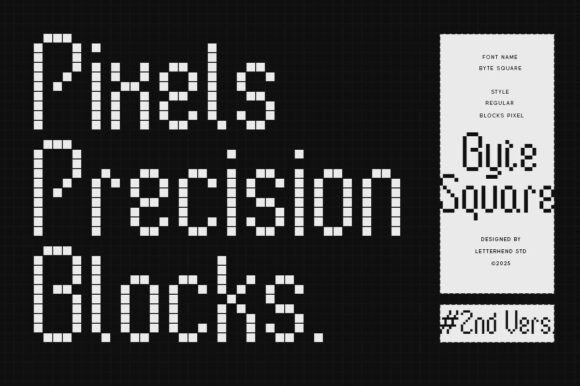 Byte Square Font - Preview 1