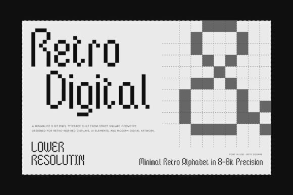 Byte Square Font - Preview 2