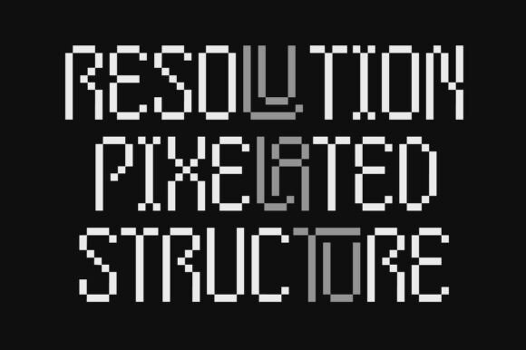Byte Square Font - Preview 3