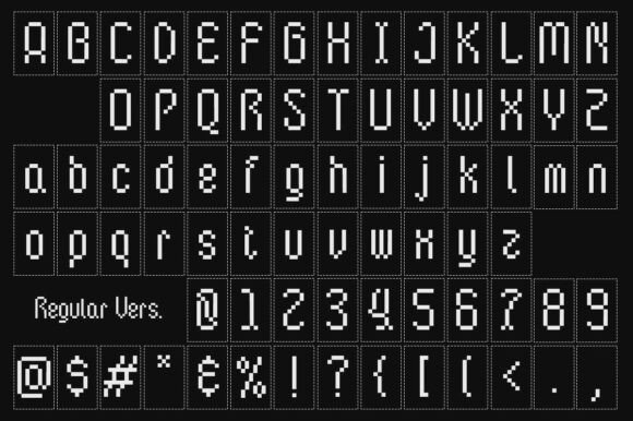 Byte Square Font - Preview 4