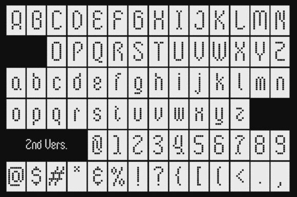 Byte Square Font - Preview 5