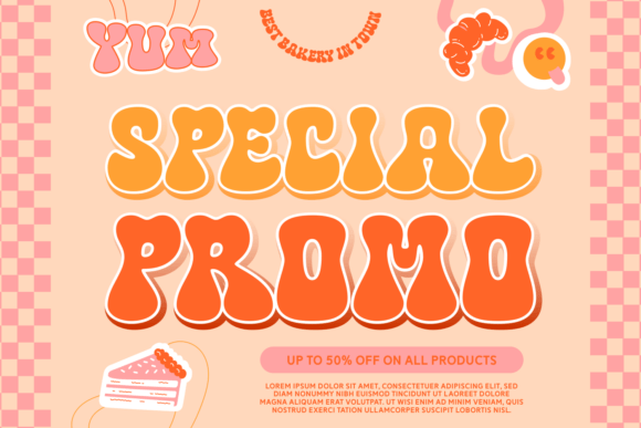 Cake Dishes Font - Preview 1