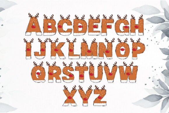 Christmas Reindeer Font - Preview 1