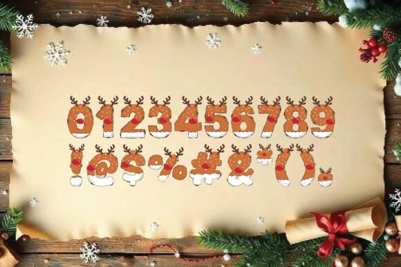 Christmas Reindeer Font - Preview 2