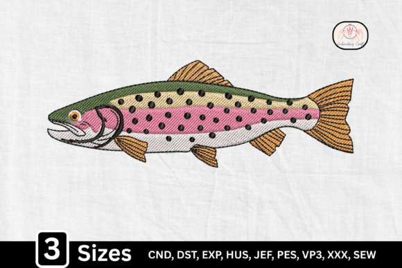 Colorful Rainbow Trout Fish