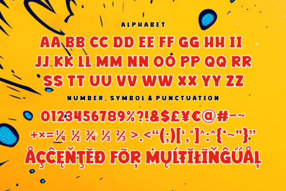 Comic Thick Font - Preview 2