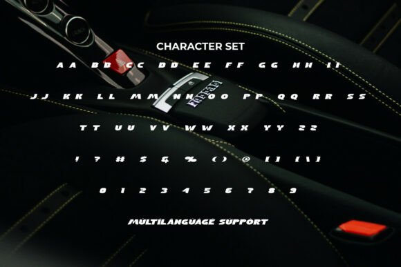 Crush Power Font PNG with transparent background - Preview 4