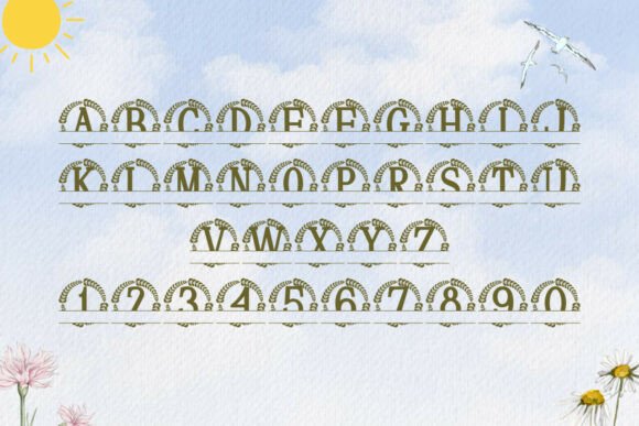 Darlowe Split Monogram Font - Preview 3