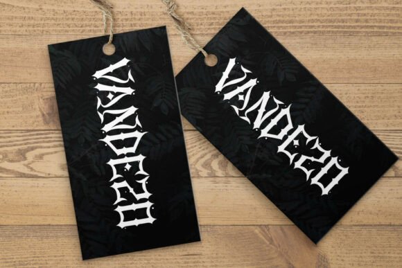 Death Clothes Font PNG with transparent background - Preview 4