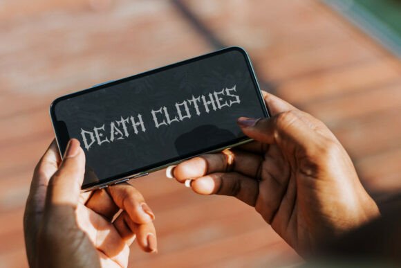 Death Clothes Font PNG with transparent background - Preview 6