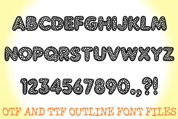 Dotty Pop Bubbles Font - Preview 1