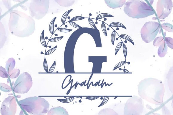 Elmsworth Split Monogram Font PNG with transparent background - Preview 1
