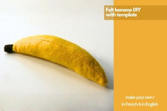 Felt Banana Sewing Pattern