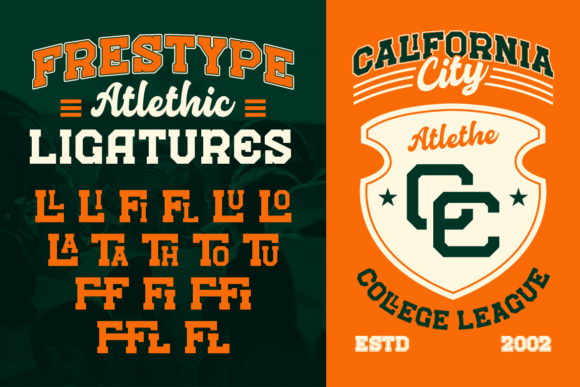 Frestype Atlethic Duo Font - Preview 6