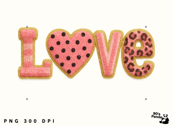 Glitter Crochet Yarn Love Valentine Png