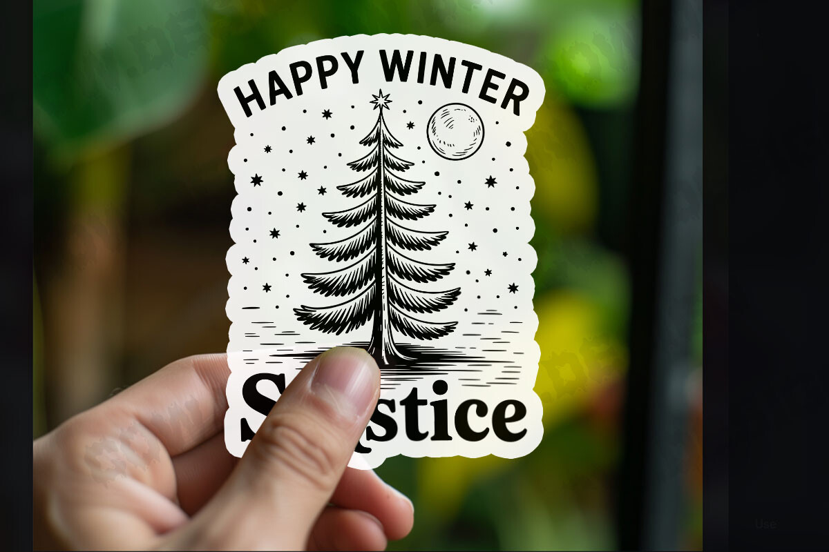 Happy Winter Solstice PNG