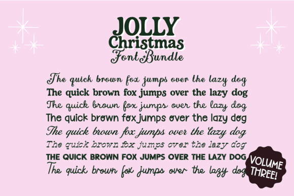 Jolly Christmas Bundle Vol3 Font PNG with transparent background - Preview 1