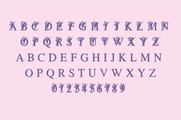 Magic Fairy Font PNG with transparent background - Preview 1