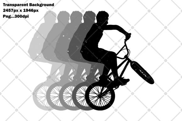 Retro 1980s Bmx Bike Rider