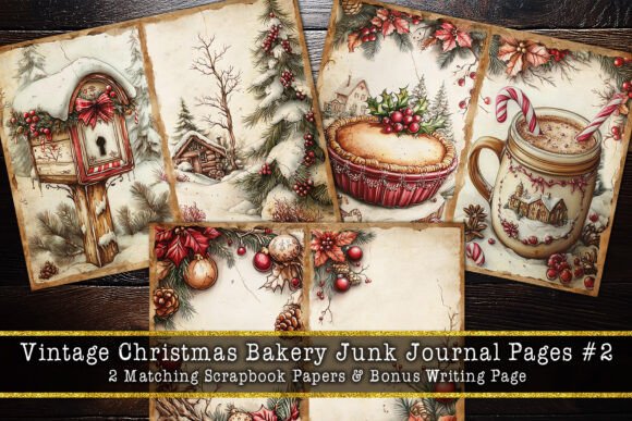 Vintage Christmas Bakery Junk Journal #2