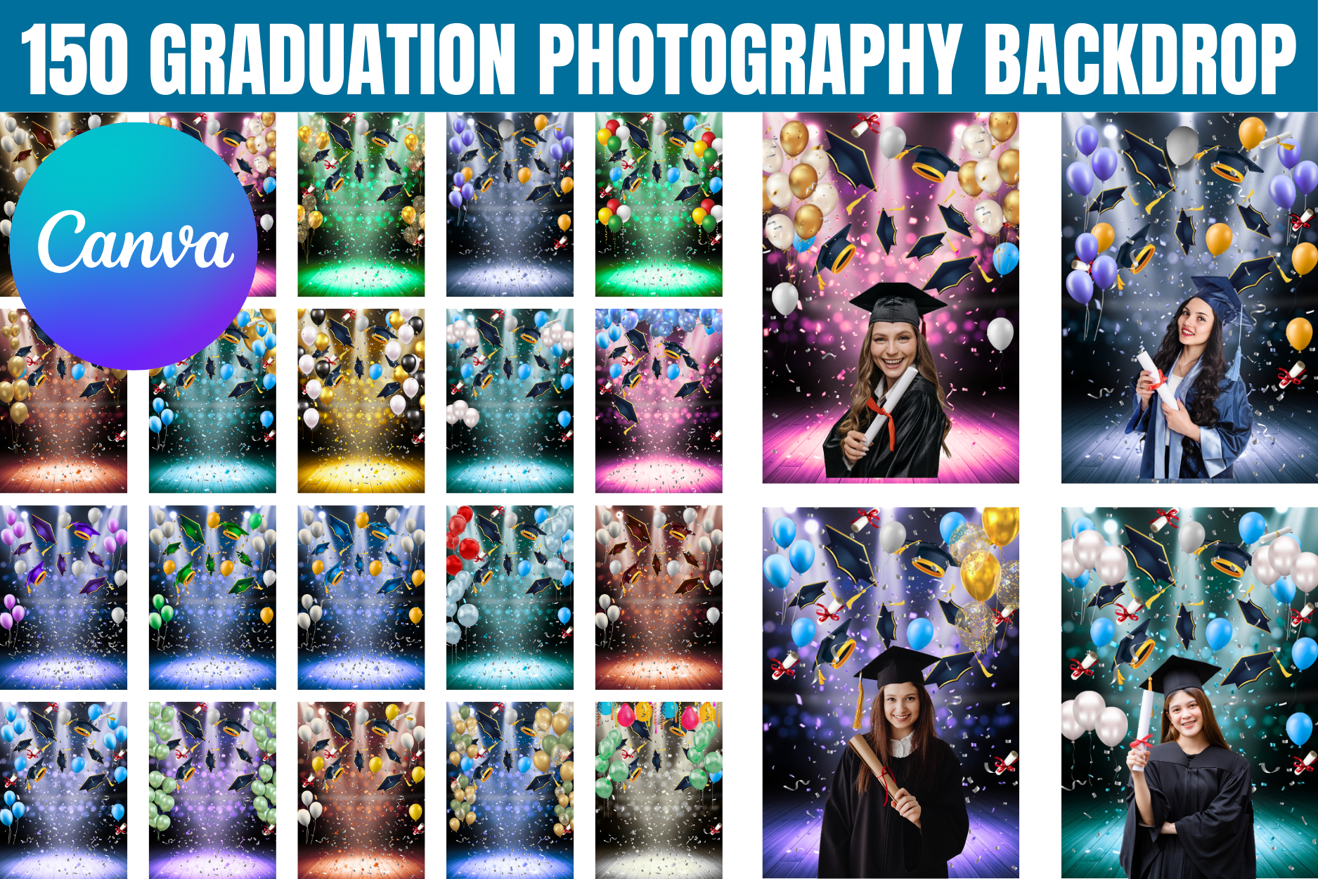 150 Graduation Photography Backdrops