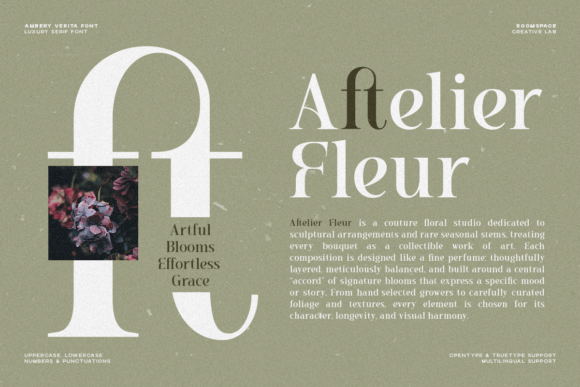 Ambery Verita Font PNG with transparent background - Preview 1