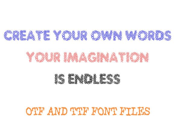 Bubble Mesh Font - Preview 2