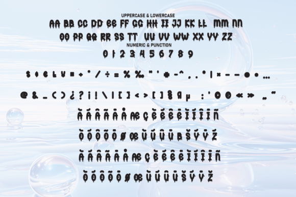 Bubble Water Font - Preview 6