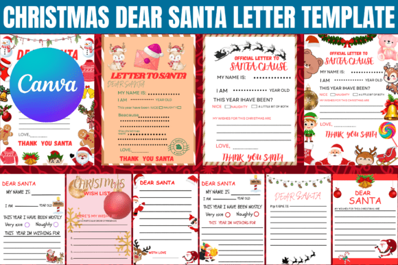 Christmas Dear Santa Letter Template