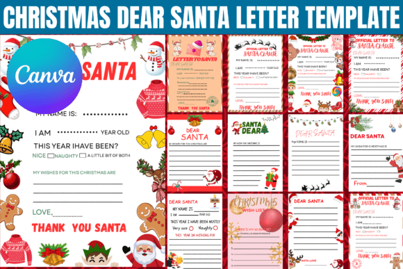Christmas Dear Santa Letter Template