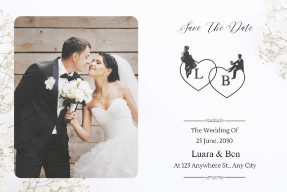 Couple Love Monogram Font PNG with transparent background - Preview 1