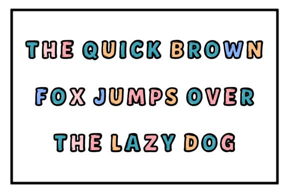 Doodle Outline Font - Preview 1