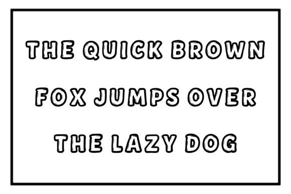 Doodle Outline Font - Preview 3