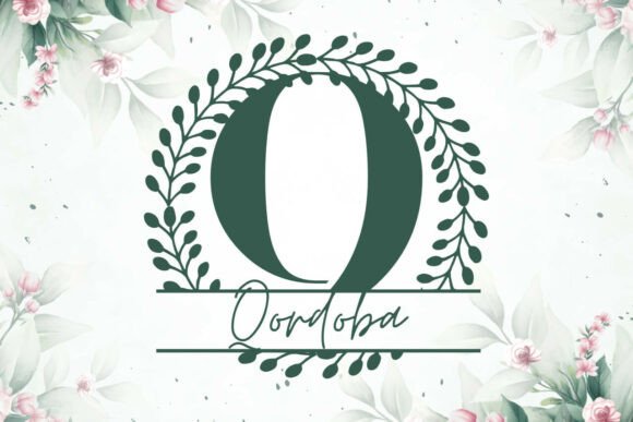 Fleuriton Split Monogram Font - Preview 1
