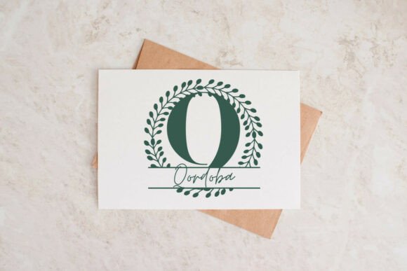 Fleuriton Split Monogram Font - Preview 2