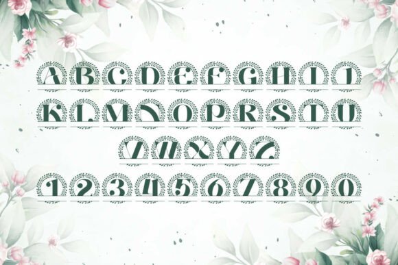 Fleuriton Split Monogram Font - Preview 3
