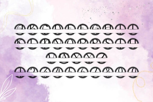 Gildemere Split Monogram Font - Preview 3