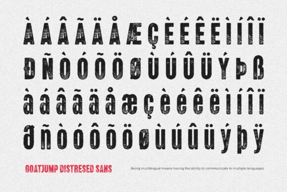 Goatjump Font PNG with transparent background - Preview 4