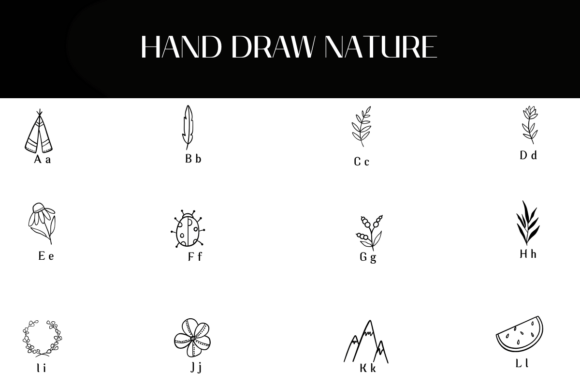 Hand Draw Nature Font - Preview 1
