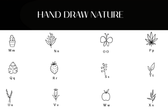 Hand Draw Nature Font - Preview 2