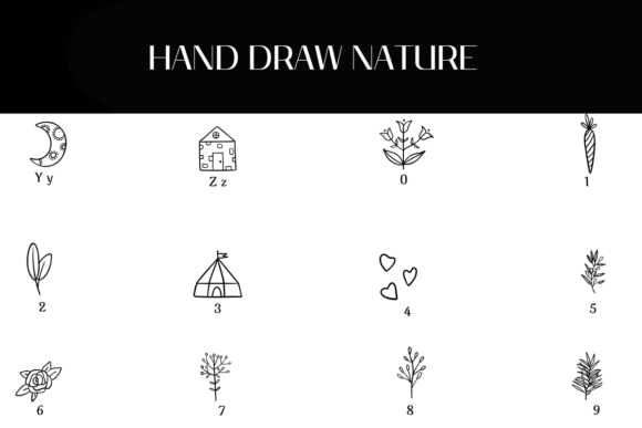 Hand Draw Nature Font - Preview 3