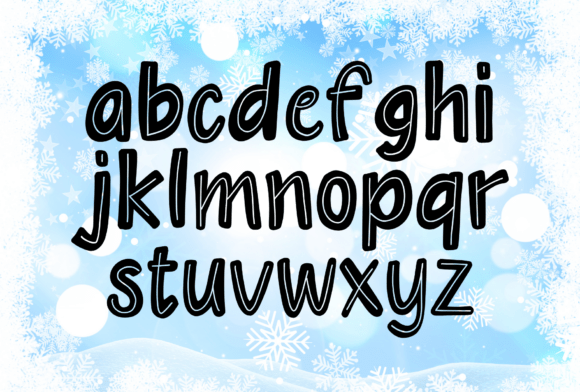 Happy Snowing Font - Preview 5