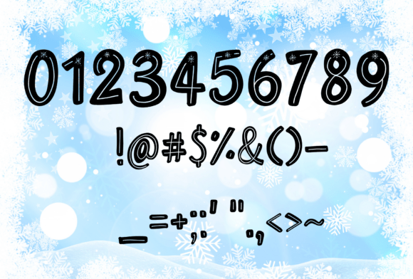Happy Snowing Font - Preview 6