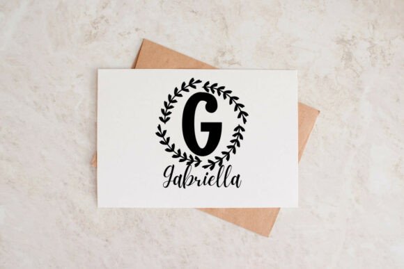 Harborcrest Monogram Font PNG with transparent background - Preview 2