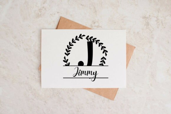 Harborcrest Split Monogram Font PNG with transparent background - Preview 2