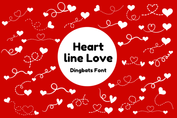 Preview of Heartline Love dingbat font