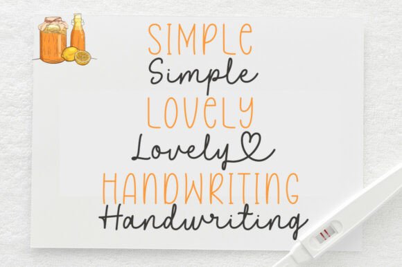 Lemonhoney Duo Font PNG with transparent background - Preview 1