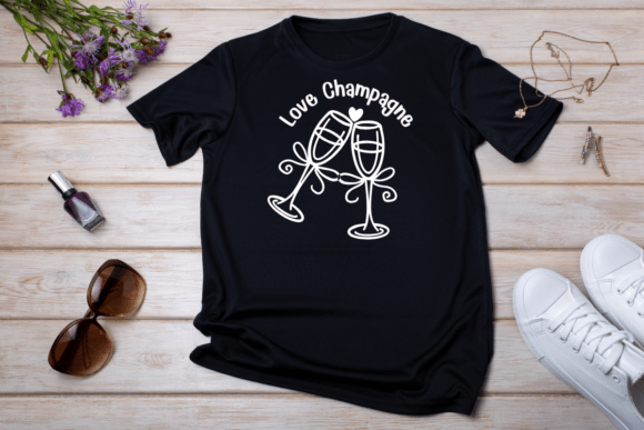 Love Champagne Font PNG with transparent background - Preview 5