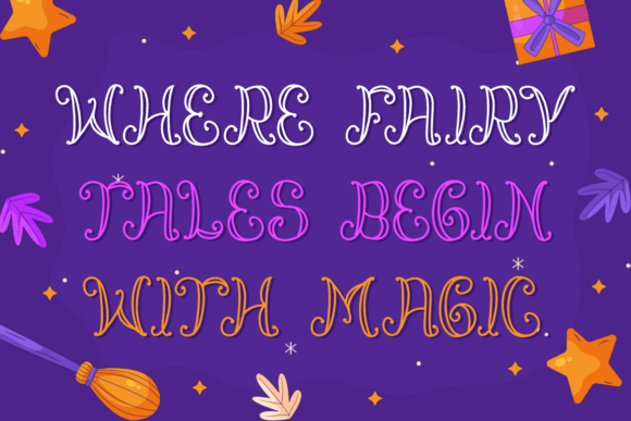 Lumoria Tales Font PNG with transparent background - Preview 2