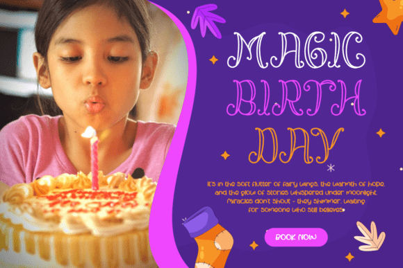 Lumoria Tales Font PNG with transparent background - Preview 3